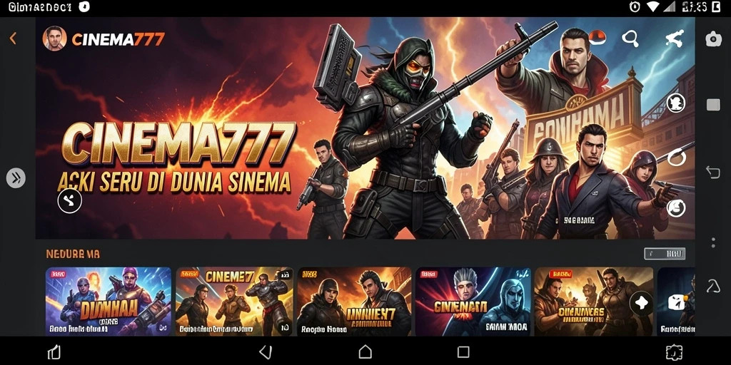 Screenshot dari gameplay mendebarkan di CINEMA777.