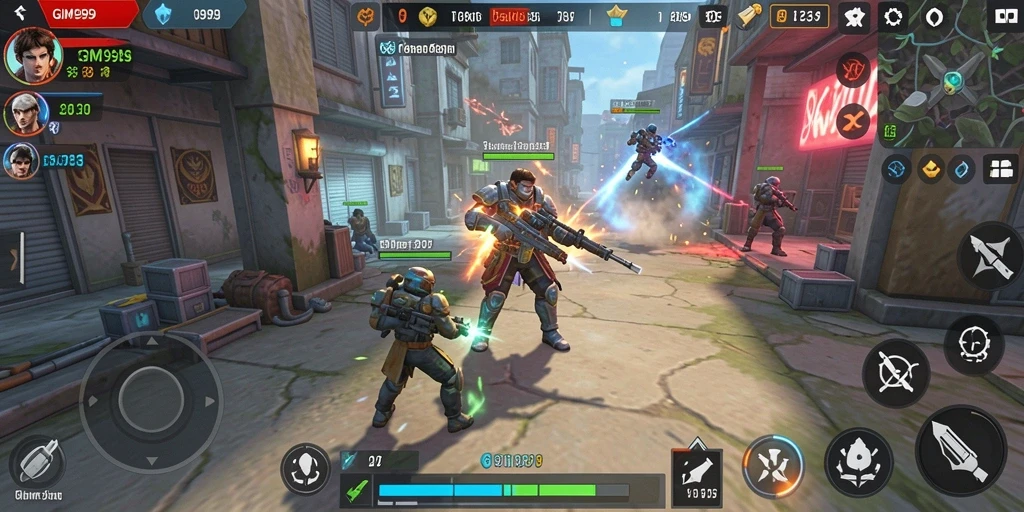 Tampilan gameplay GIM999 yang menegangkan dan strategis.