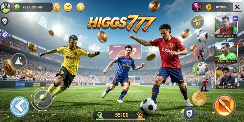 Screenshot utama HIGGS777 menunjukkan gameplay yang menarik dan kompetitif.