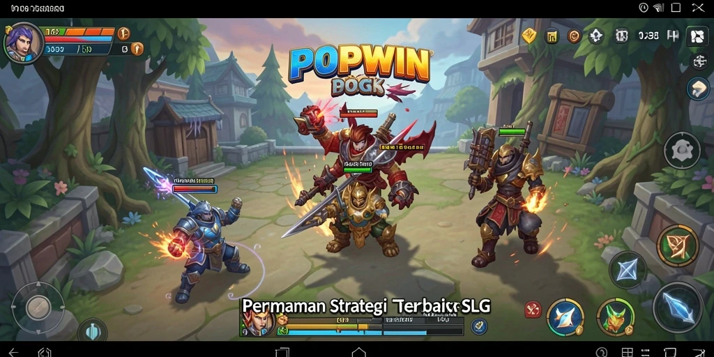 Tampilan menarik dari gameplay SLG di POPWIN.