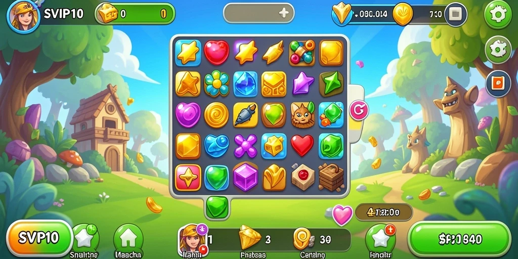 Tampilan gameplay SVIP10 yang penuh warna dan seru.
